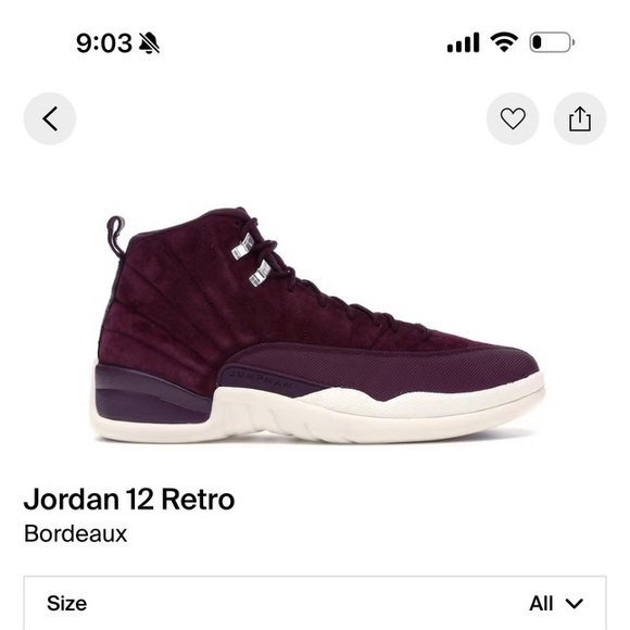 bordeaux jordan’s 12 retro - Picture 1 of 7